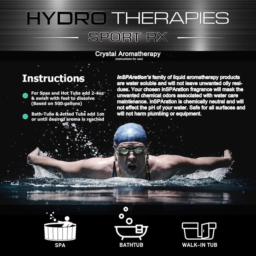 InSPAration 7491 HTX Elevate Therapies Crystals for Spa and Hot Tubs, 19-Ounce,Pink