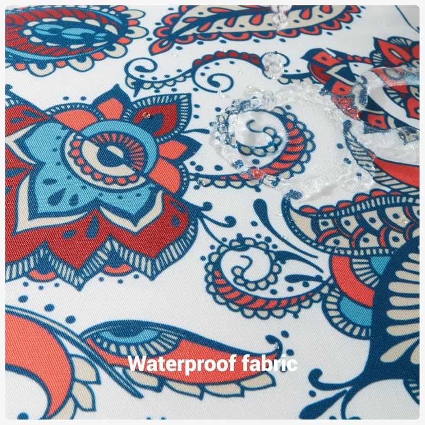 Waterproof Outdoor Pillows, Feather and Down Filled Outdoor Throw Pillows Water-Resistant Decorative Premium Lumbar Pillow Pack of 2
