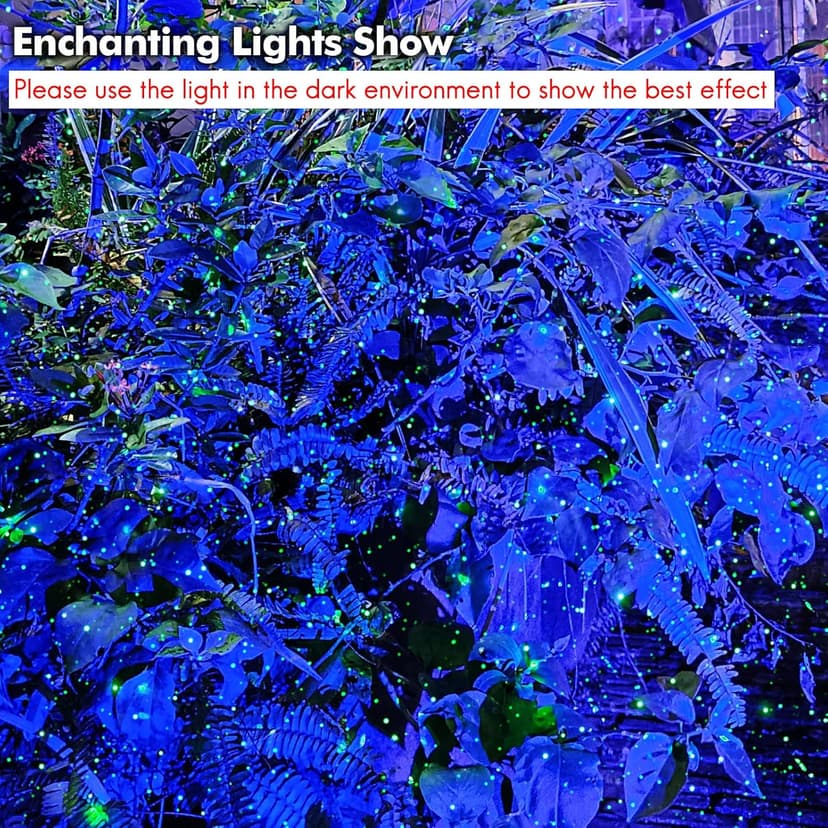 Firefly Garden Lights Laser Star Projector, Outdoor Decorative Lighting with Blue Nebula for Garden Indoor Outdoor