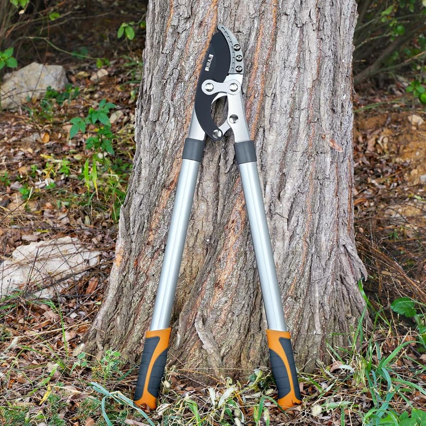 AIRAJ 27” Anvil Loppers for Tree Trimming Heavy Duty with Compound Action,Tree Branch Cutter with 2 Inch Cutting Capacity,Chops Thick Branches Ease,Garden Lopper Pruning Shears Heavy Duty,Tree Trimmer