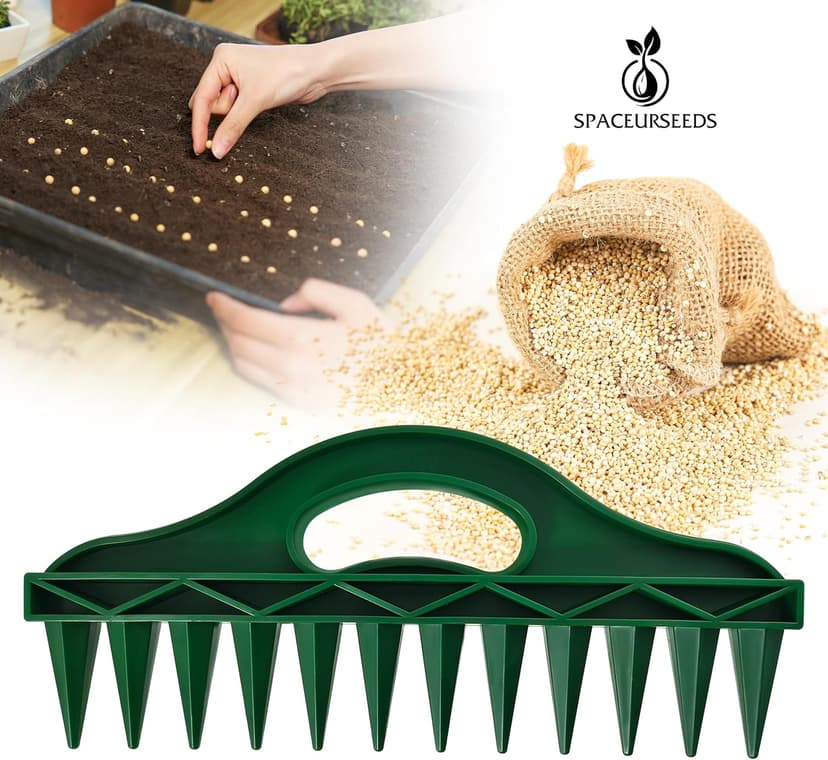Seeding Square and Row Seeder - Seed spacing Tools to Help You Garden Better
