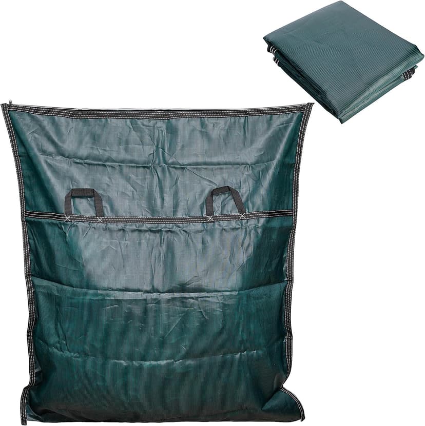 Adnee Pool Safety Cover Stowaway Bag with 4 Carry Handles,48x57 Inch Waterproof Pool Cover Storage Bag, Pool Cover Stowaway Bags for Pool Covers Packing