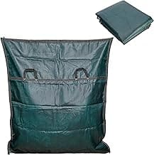 Adnee Pool Safety Cover Stowaway Bag with 4 Carry Handles,48x57 Inch Waterproof Pool Cover Storage Bag, Pool Cover Stowaway Bags for Pool Covers Packing