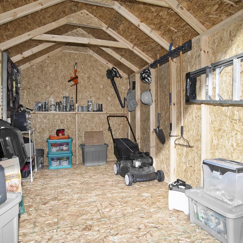 Handy Home Products Greenbriar 8X10 Do-It-Yourself Storage Shed with Floor, Does not Include Paint and Roofing Shingles