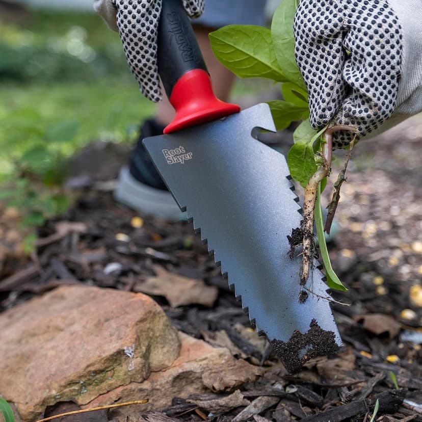 Radius Garden 16011 Root Slayer, Trowel, Red