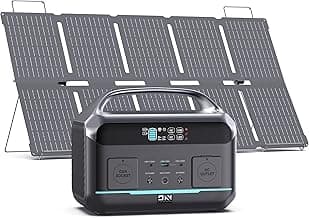 Solar Generator 600W(Surge 1200W) DaranEner Portable Power Station with 100W Solar Panel, 576Wh LFP Battery, <10 MS UPS/ 1 Hour Fast Charging for Home, Camping & RVs, Off-grid Power Outage, CPAP