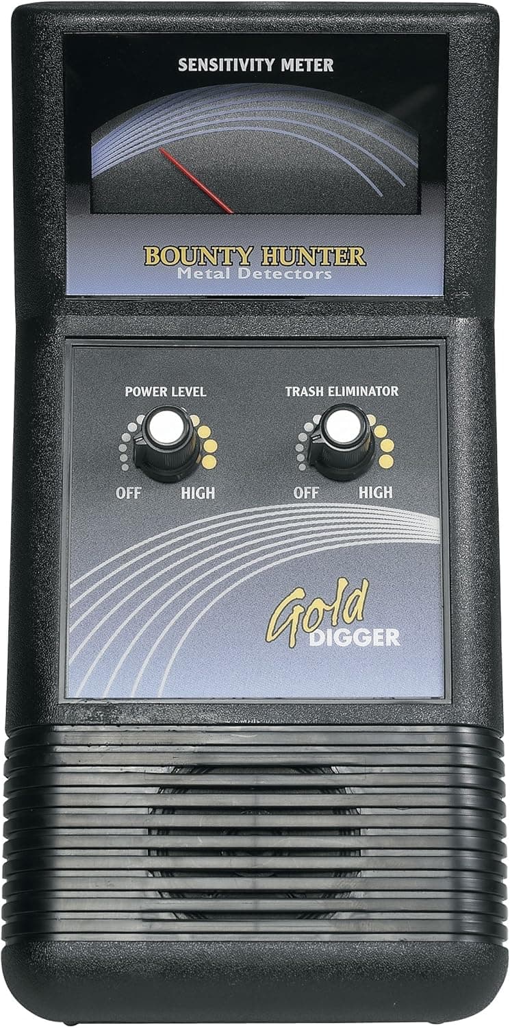 Bounty Hunter Gold Digger Metal Detector for Kids with Trash Elimination and Sensitivity Controls – Lightweight Design for Coins, Relics, Jewelry, and Gold Detection