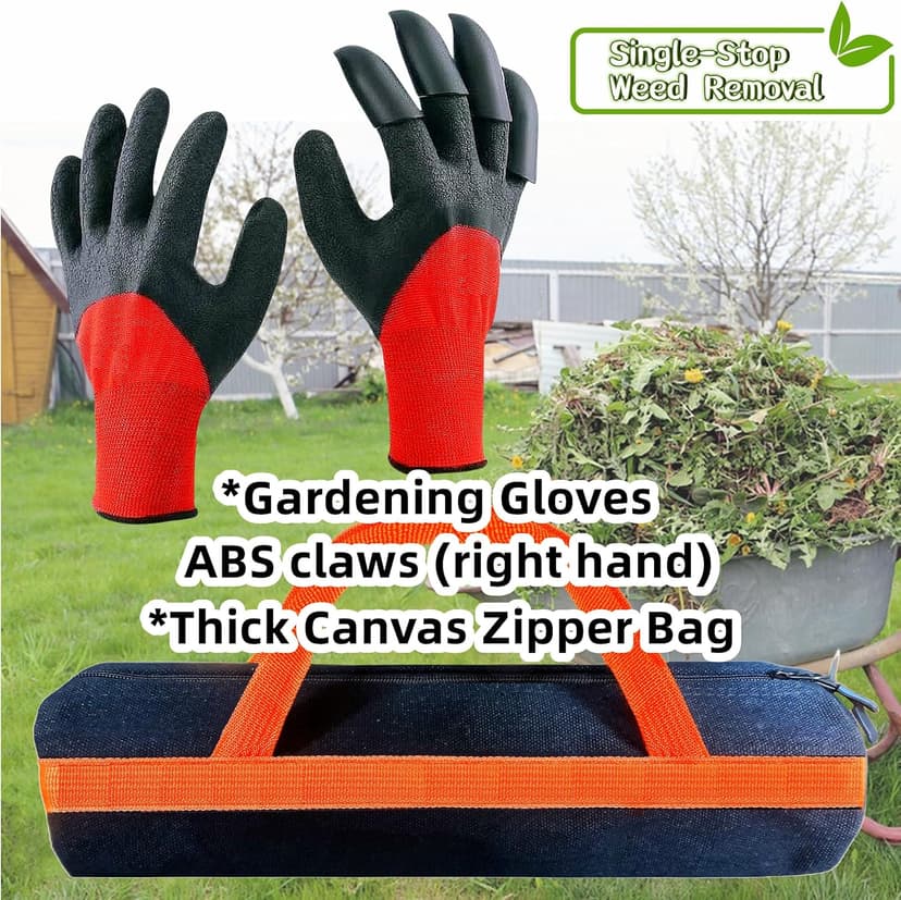 Weed Puller Garden Tools Set Grandpas Hand Weeder Tool, Gardening Portable Weed Pulling Tool 5 Pack, Detachable Dandelion Weed Puller Root Remover Tool for Garden with Long Handle- Garden Gifts