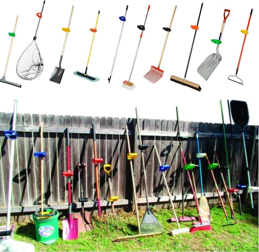 Back-Saving Tool Handle Labor-Saving Ergonomic Shovel or Rake Handle Attachment Yellow