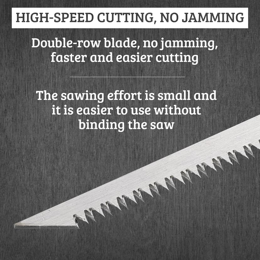 Hand Saw for Trees & Cutting Branches - Pruning Saws with SK5 Steel Blade for Smooth & Precise Cuts - Handsaws for Camping, Gardening, Wood, Hiking, Landscaping & Carpentry - Portable Saw
