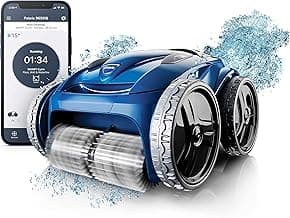 Polaris 9650iQ Sport Robotic Cleaner, Automatic Vacuum for InGround Pools up to 60ft, Smart App, WiFi, Amazon Alexa, 70ft Swivel Cable w/Strong Suction & Easy Access Filter Canister
