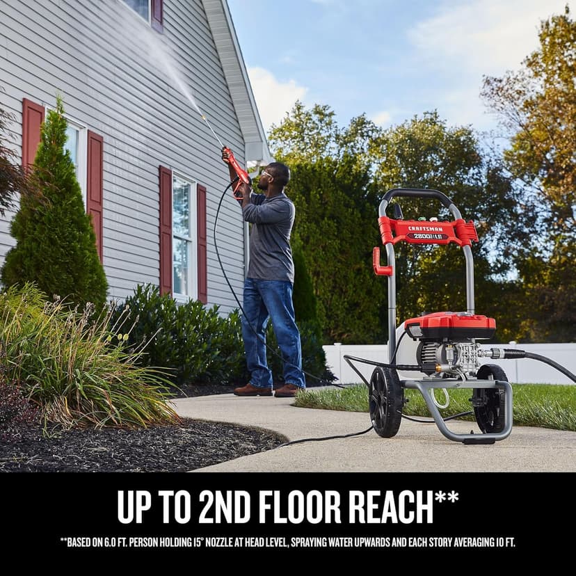 CRAFTSMAN Electric Brushless Cold Water Pressure Washer (2,800 MAX PSI*) (CMEPW2800)