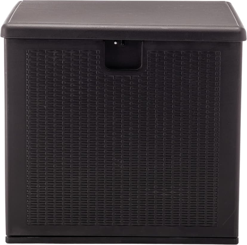 BTEXPERT 80 Gallon Large Deck Box Outdoor Storage Container for Patio Furniture Garden Tools Cushions Pool Supplies Sports Equipment Waterproof Lockable Steel Metal insert rod UV Resistant Resin