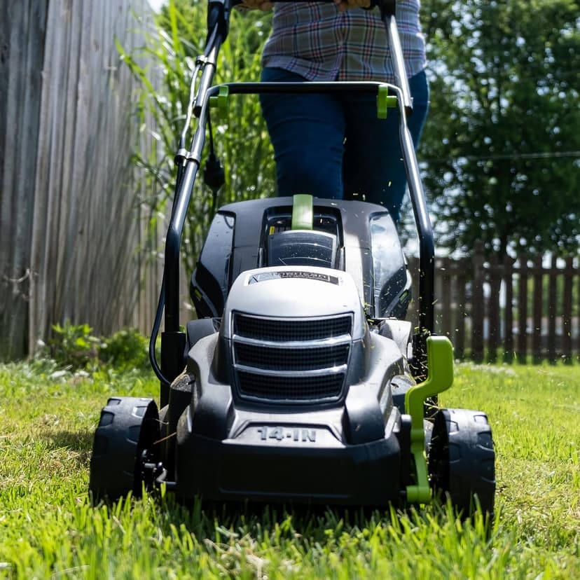 American Lawn Mower Company 50514 14" 11-Amp Corded Electric Lawn Mower, Black