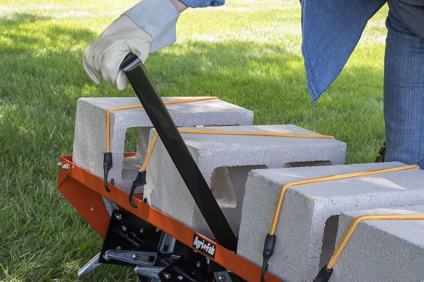 Agri-Fab 45-0299 48" Tow Behind Lawn Plug Aerator with Universal Hitch; Designed to Pull Behind Lawn & Garden Tractors