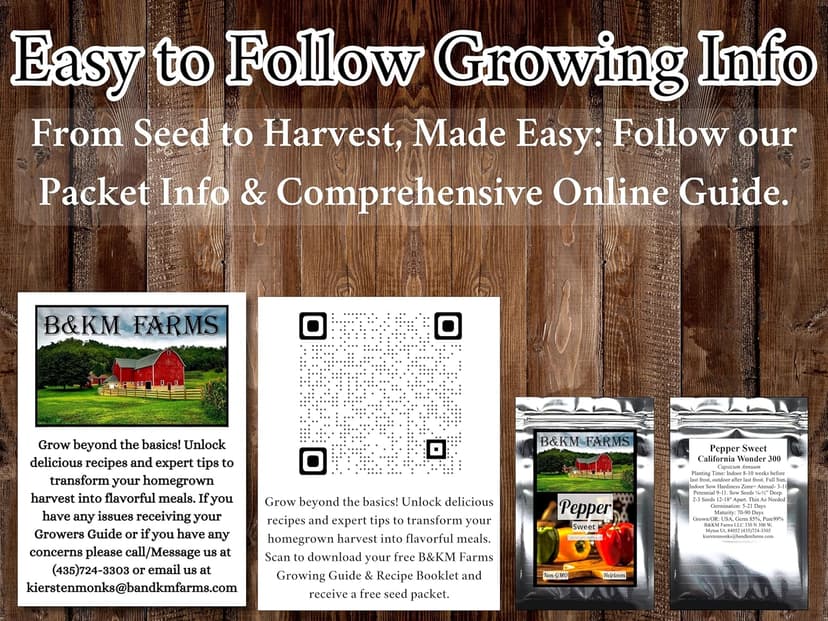 Beginner Survival Seed Vault: 20,000+ Heirloom & Non-GMO Seeds (30 Easy to Grow Varieties) by B&KM Farms