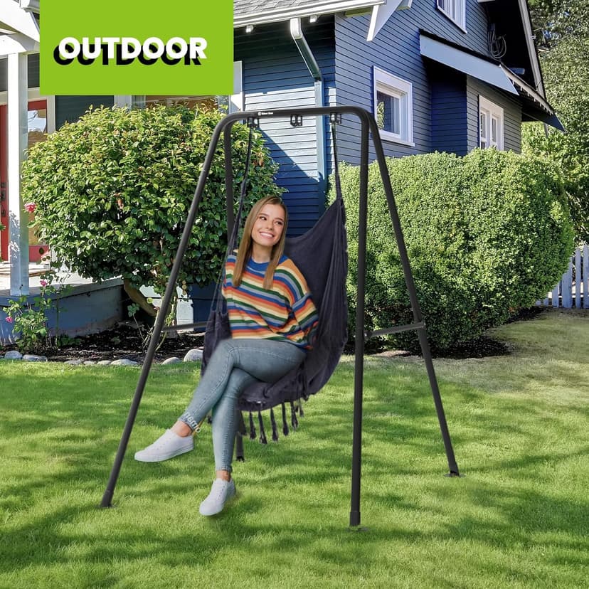 Swing Stand, Hammock Chair Stand Max Load 330lbs, Heavy Duty Hammock Stand,Outdoor or Indoor Hanging Chair Stand only,Hammock Chair not Include