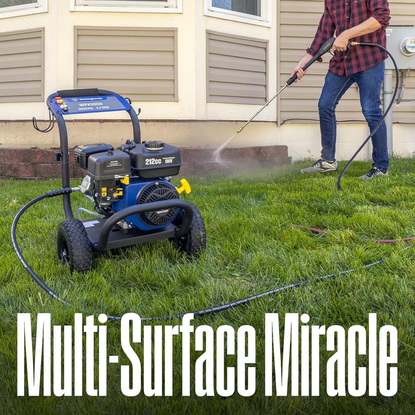 Westinghouse WPX3600 Gas Pressure Washer, 3600 PSI and 2.7 Max GPM, Onboard Soap Tank, Spray Gun and Wand, 5 Nozzle Set, for Cars/Fences/Driveways/Homes/Patios/Furniture