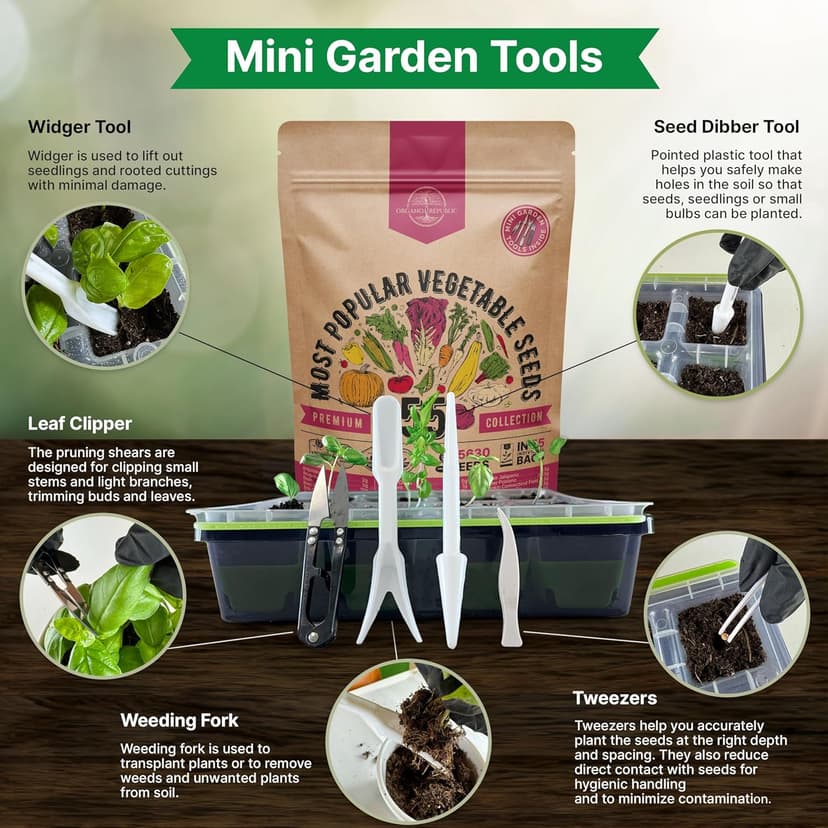 55 Vegetable Seeds Variety Pack - 35,600+ Non-GMO Heirloom Seeds for Planting Vegetables and Fruits in Individual Seed Packets, Home Survival Garden Seeds for Hydroponic, Indoor and Outdoors Gardening