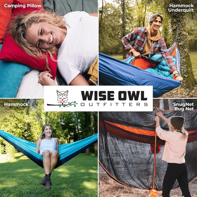 Wise Owl Outfitters Portable Hammock Stand, 106x42, 440lb Capacity - Sports & Outdoors