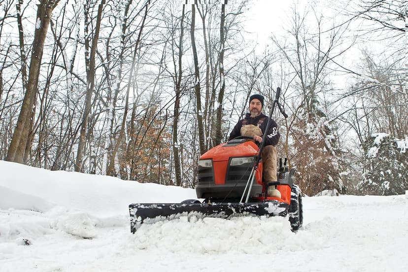 Agri-Fab LBD48D 48 Inch Front Mount Universal Snow Plow Blade; Fits many Lawn and Garden Riding Lawn Mowers/Tractors