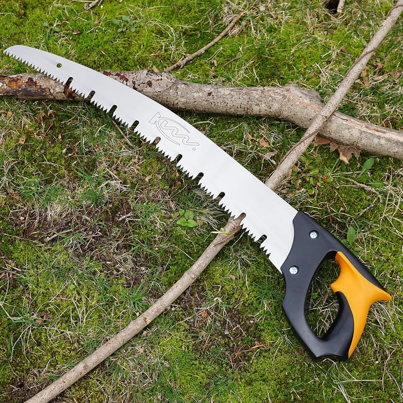 Kings County Tools Large Arborist Raker-Tooth Fast Cutting Pruning Saw | Green Wood Ready | Ergonomic Cushioned Handle | 20” Blade for Large Branches