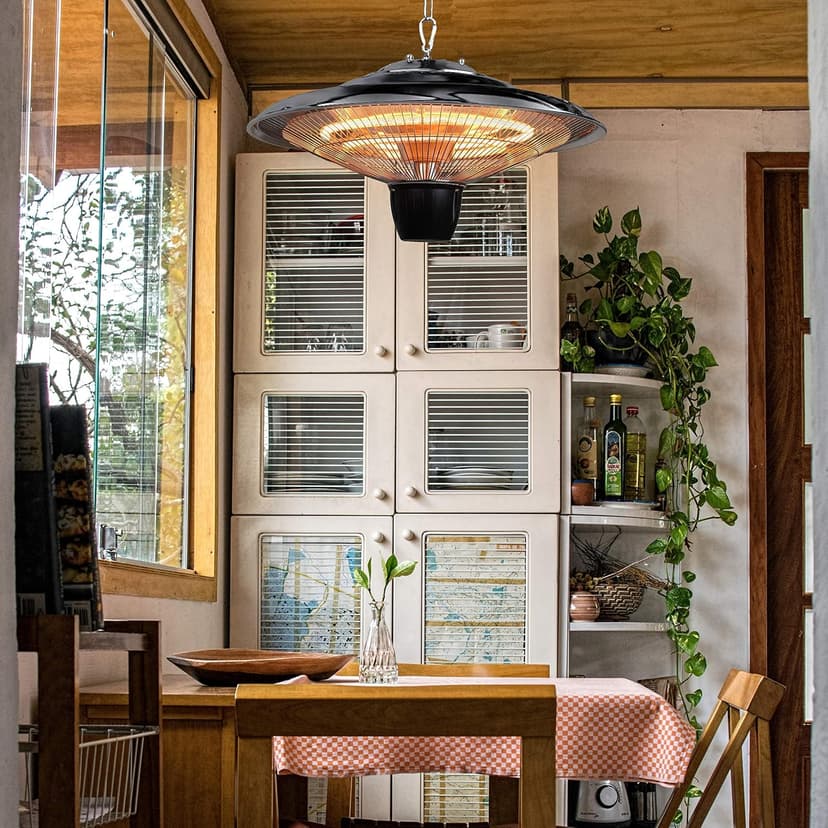 DONYER POWER 1500W Outdoor/Indoor Electric Patio Heater, Ceiling Mounted, Iron