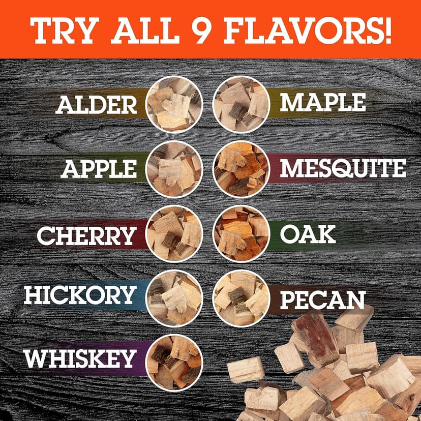Camerons All Natural Oak Wood Chunks for Smoking Meat - 840 Cu. in. Box, Approx 10 Pounds - Kiln Dried Large Cut BBQ Wood Chips for Smoker - Barbecue Chunks Smoker Accessories