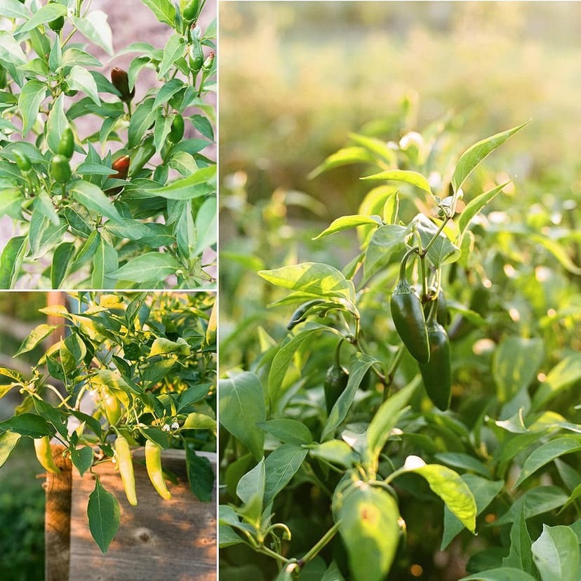 Sereniseed Certified Organic Hot Pepper Seeds (10-Pack) – Non GMO, Open Pollinated – Jalapeño, Cal Wonder, Banana, Serrano, Shishito, Red Habanero, Poblano, Cayenne and More