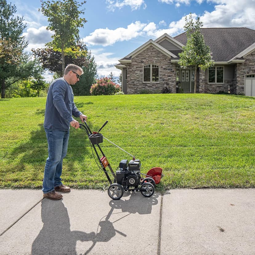 Toro Walk-Behind Edger, 79cc 4-Cycle Engine, Adjustable Cutting Height, Adjustable Cutting Angle, Balanced Four Wheel Design, Quick Cutting Tri-Tip Blade, Model: 58610