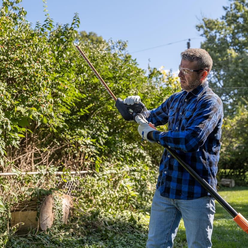 Scotts CLPS40020S 20-Volt 2-in-1 Cordless Covertible Pole Saw/Pole Hedge Trimmer, 2.0Ah Battery and Fast Charger Included