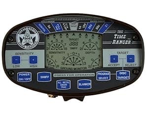 Bounty Hunter Time Ranger Metal Detector for Adults with LCD Display, Target ID, and Ground Balancing – Advanced Detection for Coins, Relics, Jewelry