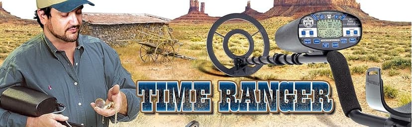 Bounty Hunter Time Ranger Metal Detector for Adults with LCD Display, Target ID, and Ground Balancing – Advanced Detection for Coins, Relics, Jewelry