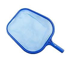 FibroPool Above Ground Swimming Pool Maintenance Kit - Telescoping Pole, Leaf Rake, Vacuum, Brush, Floating Chlorinator, Leaf Net and Test Strips