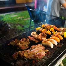 Skyflame Wood Chip Smoker Box, Stainless Steel Double V-shape BBQ Smoke Box with Hinged Lid for Charcoal & Propane Gas Grill, 12.5"(L) x 3.3"(W) x 2.5"(H), U.S. Design Patent