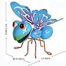 GIFTME 5 Metal Garden Sculptures Statues Yard Art Decoration,Set of 4 Garden Decor Perfect Hanging The Tree, Porch,Backyard or Patio Wall Decor