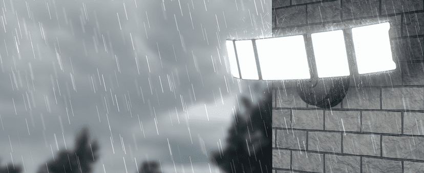 Olafus 100W Flood Light Outdoor, Switch Controlled 10000LM LED Security Light, IP65 Waterproof Outside Floodlight with 5 Adjustable Heads, 6500K Exterior Flood Light Fixture Wired for House Yard Black