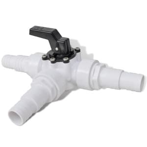 vidaXL Solar Pool Heater Bypass Kit - Comprehensive Package with Switchable Valve, T-Connector, Steel Clamps, and Tube Couplings - Made for Efficient Solar Heating