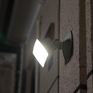 LUTEC 2 Packs 14W LED Flood Light Outdoor, 1300LM 5000K Single-Head Floodlight, Waterproof Exterior Security Fixture Wall Light for House Patio Garden Yard