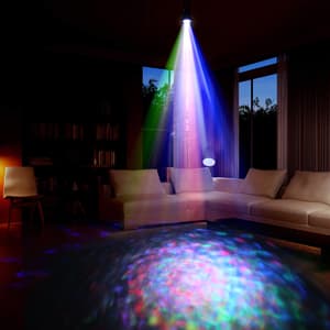KOOT Water Wave Lights Projector Outdoor Waterproof LED Ripple Garden Lights RGBW 10 Colors Water Effect or Flame Fire Effect with Remote for Patio Christmas Halloween Wedding Swimming Pool Display