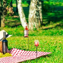 Urban Deco Heavy Duty Drink Holder Set of 7, Outdoor Yard Drink Holder Stakes, 4 Packs Plus Extra 3