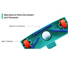 POOLWHALE Portable Pool Vacuum Jet Underwater Cleaner W/Brush,Bag,6 Section Pole of 56.5"(No Garden Hose Included),for Above Ground Pool,Spas,Ponds & Fountains