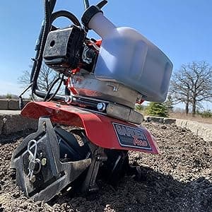 GardenTrax Mini Tiller Cultivator Powerful 33cc 2-Cycle Engine