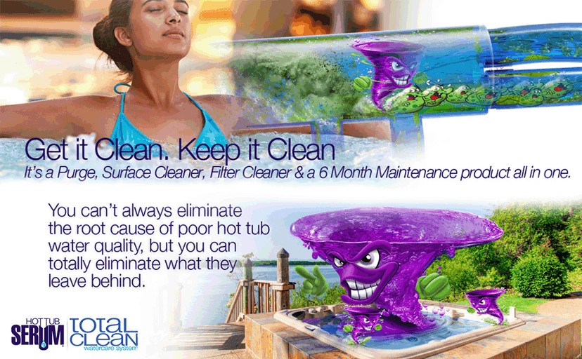 A Weekly Maintenance Hot Tub Cleaner/Clarifier/Conditioner/Softener All-in-One 2 Liter (24 Weekly doses), Inflatable Hot Tub Chemicals for Complete Hot Tub Treatment