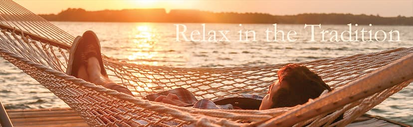 Original Pawleys Island 13OC Original Deluxe Cotton Rope Hammock with Free Extension Chains & Tree Hooks, Handcrafted in The USA