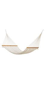 Original Pawleys Island 15OC Presidential Original Cotton Rope Hammock with Free Extension Chains & Tree Hooks, Handcrafted in The USA, Accommodates 2 People, 450 LB Weight Capacity, 13 ft. x 65 in.