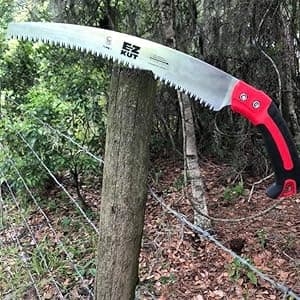 EZ Kut Kamikaze Saw Curved Blade with Scabbard - 19.3 Inch Heavy Duty Pruning - Carbon Hardened Steel Japanese Technology- Best Pruning Saw for Tree Trimming