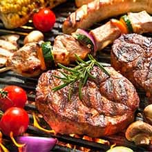 Skyflame Wood Chip Smoker Box, Stainless Steel Double V-shape BBQ Smoke Box with Hinged Lid for Charcoal & Propane Gas Grill, 12.5"(L) x 3.3"(W) x 2.5"(H), U.S. Design Patent