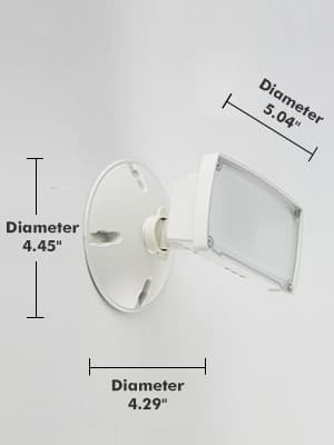 LUTEC 2 Packs 14W LED Flood Light Outdoor, 1300LM 5000K Single-Head Floodlight, Waterproof Exterior Security Fixture Wall Light for House Patio Garden Yard