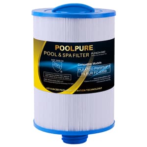POOLPURE Replacement for Spa Filter PWW50P3(1 1/2" Coarse Thread), Unicel 6CH-940, 817-0050, Filbur FC-0359, 25252, 378902, 03FIL1400, 45 sq.ft Screw in Hot Tub Filter,L x OD:7 5/8"x 6" 2 Pack